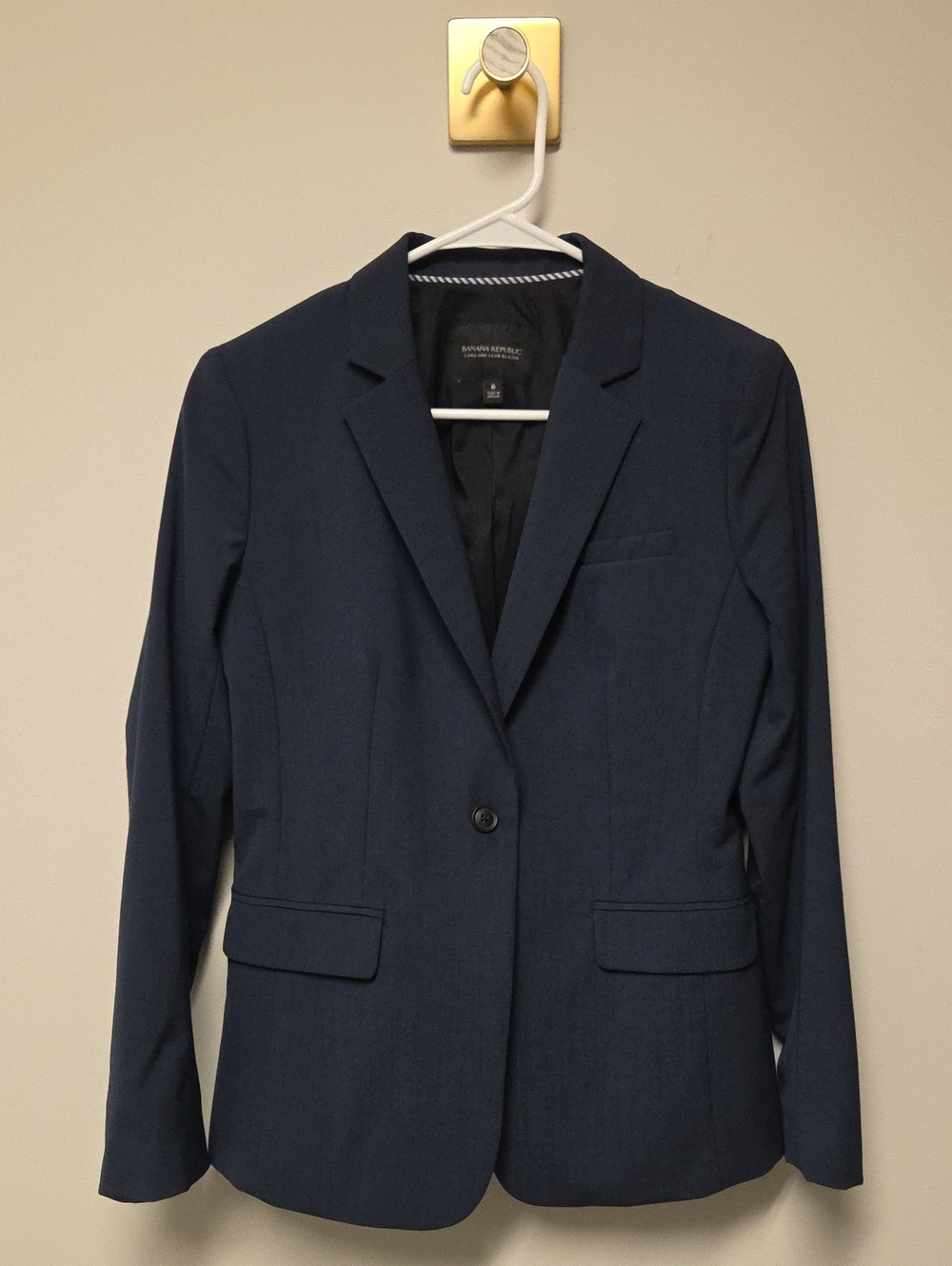 Banana Republic Women's Long And Lean Blazer, Navy, Size 6
